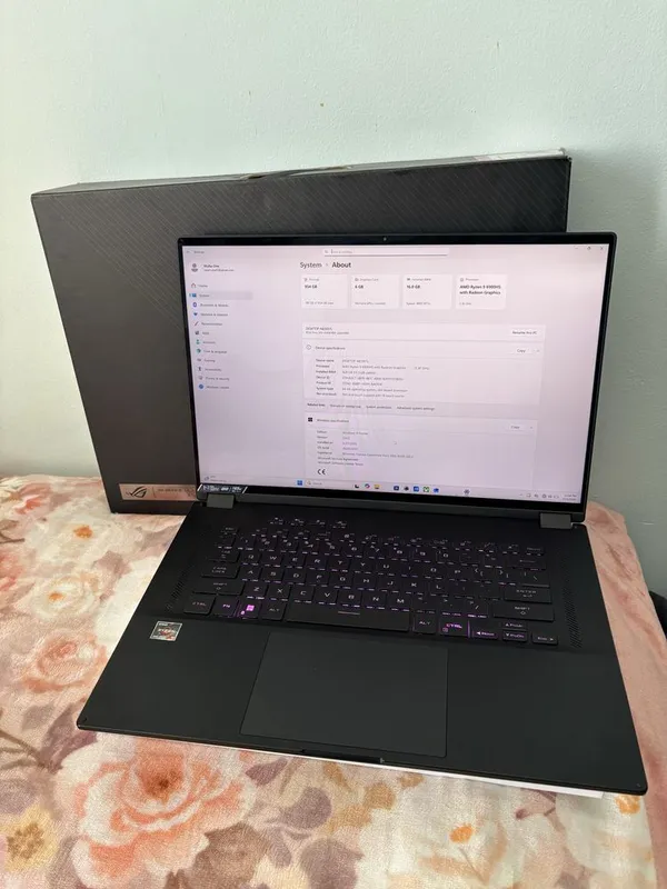Идеал Asus Rog Flow X16 Ryzen 9 6900HS/RTX 3060/16/1TB