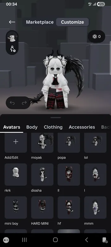 Roblox аккаунт для девочек 4