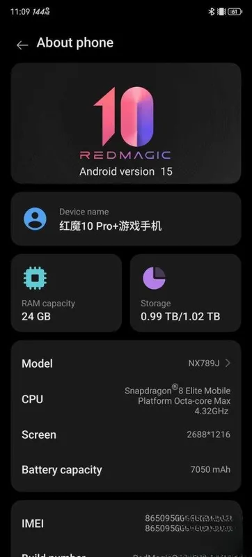 Red Magic 10 Pro+ 24/1TB, ideal holat 7 Red Magic 10 Pro+ 24/1TB, ideal holat 7