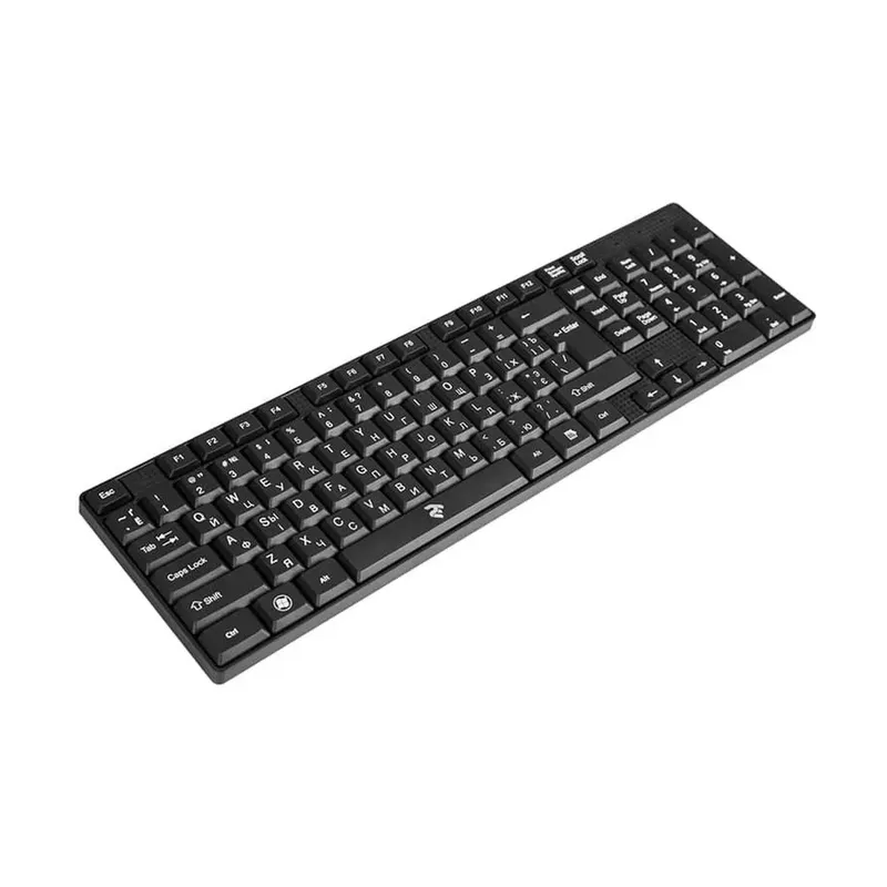 Клавиатура, проводная 2E KS 106 USB ЧЁРНАЯ (2E-KS106UB) — фото 1 Клавиатура, проводная 2E KS 106 USB ЧЁРНАЯ (2E-KS106UB) — фото 1