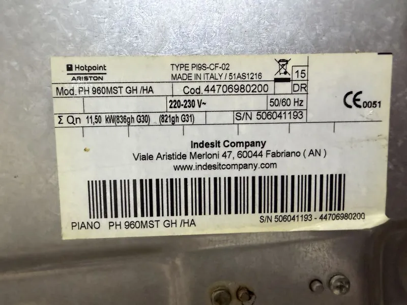 Газовая варочная панель Hotpoint-Ariston, 90 см, 4
