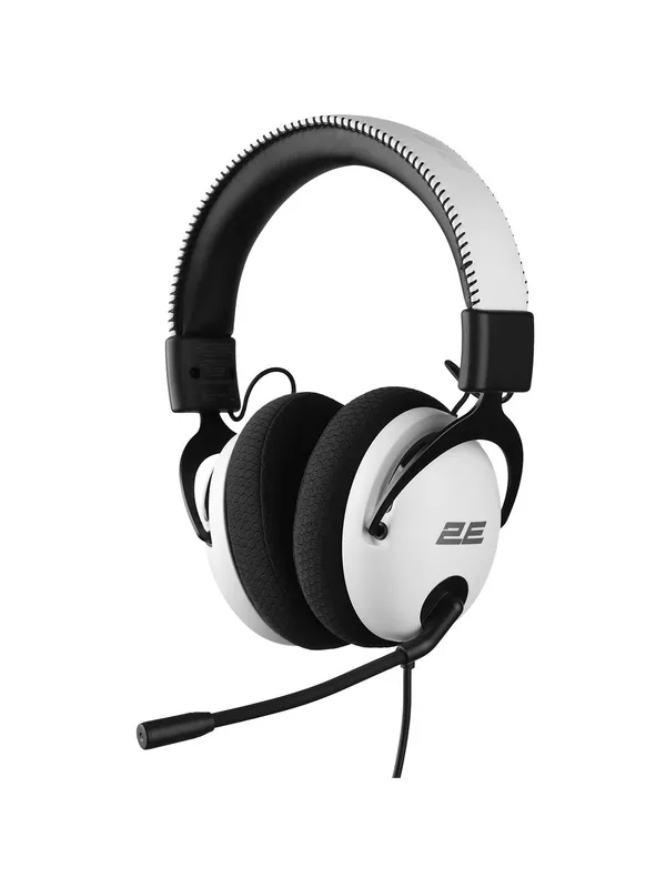 Игровые наушники 2E GAMING HG310 V2, полноразмерные, 40 мм, закрытые, разъем 3.5 мм mini-jack, белые — фото 1
