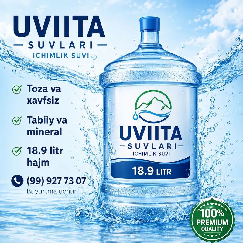 UVIITA вода с добавлением Zam Zam, 100% фильтр 1
