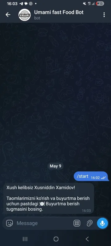 Telegram Bot + Website | Fast Food Bot | Admin Panel — фото 4