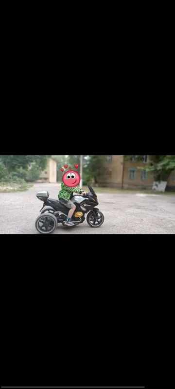 Детские мотоцикл с пультом 1
