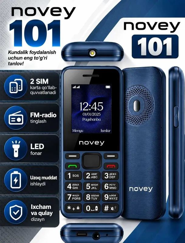Novey 101 tugmali mobil telefon 2