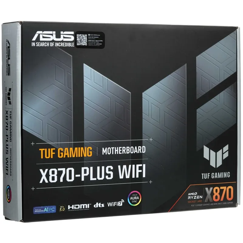 - Материнская плата MB Asus AMD AM5 TUF Gaming X870-Plus WiFi DDR5 4 - Материнская плата MB Asus AMD AM5 TUF Gaming X870-Plus WiFi DDR5 4