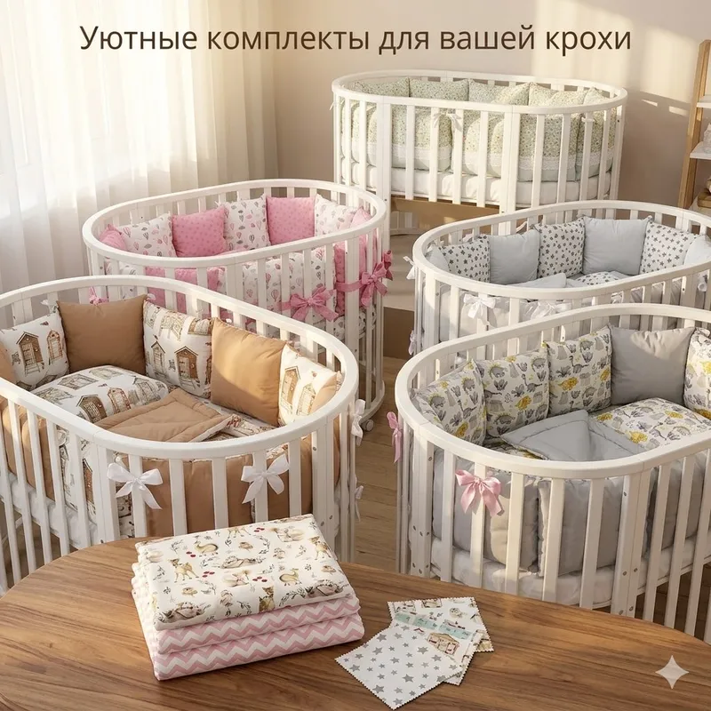 Бортики на кроватку 2 Бортики на кроватку 2