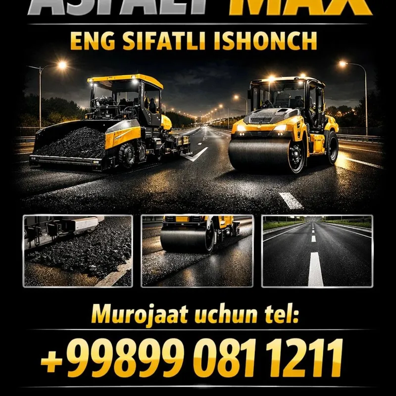 SIFATLI ASFALT ISHLARI uzoq muddatli kafolat bilan 1 SIFATLI ASFALT ISHLARI uzoq muddatli kafolat bilan 1