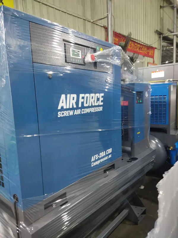 Винтовой компрессор Air Force AFS-10A с осушителем на ресивере — фото 2