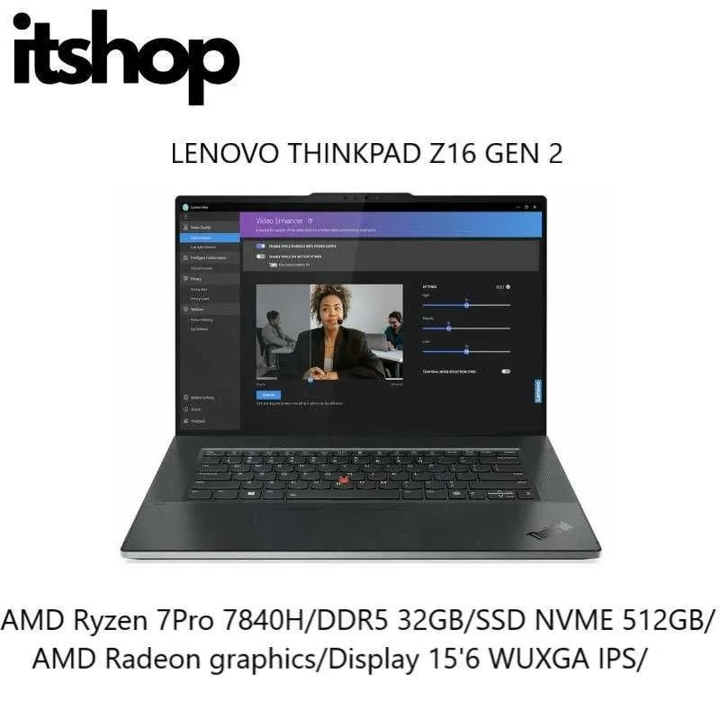 Lenovo Thinkpad Z16 Gen2 Ryzen 7 7840HS/DDR5 32GB/SSD 512GB/16' IPS