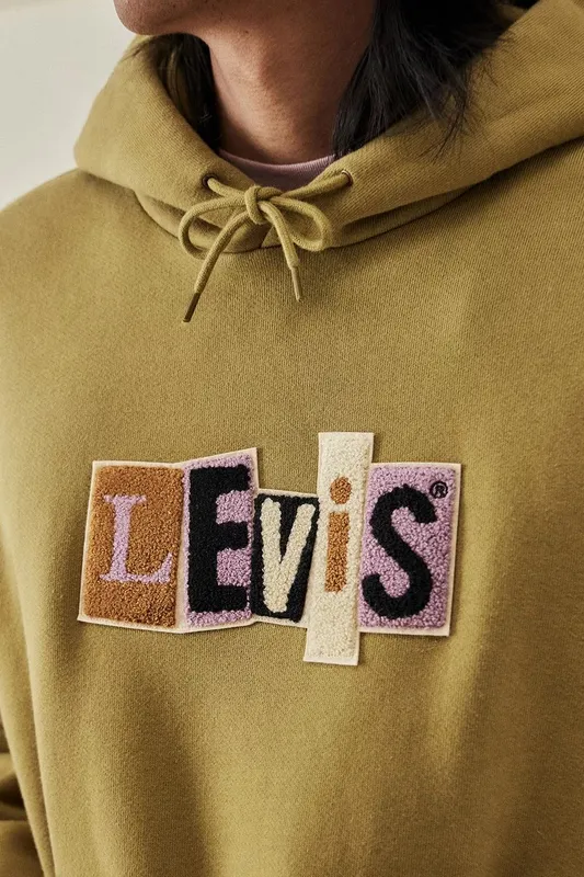 Мужское худи Levi’s Skate в оливкового цвета 4 Мужское худи Levi’s Skate в оливкового цвета 4