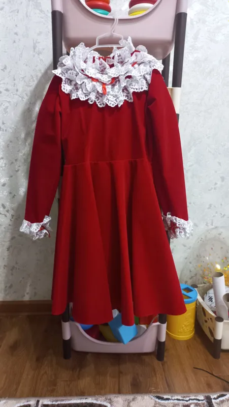 Нарядное бархатное платье