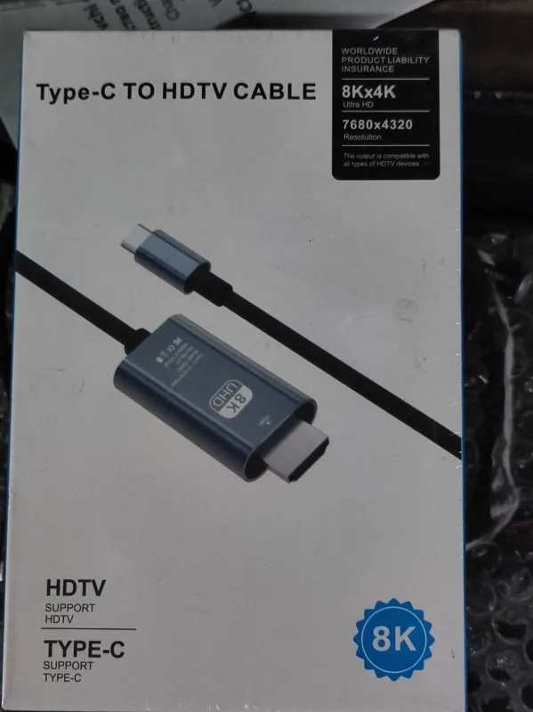 Type C to HDTV (HDMI) kabel 4 Type C to HDTV (HDMI) kabel 4
