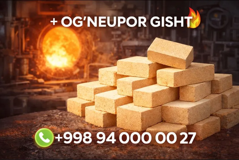 Огнеупорный гиштлар ишлаб чикарувчидан оптомга — фото 3 Огнеупорный гиштлар ишлаб чикарувчидан оптомга — фото 3