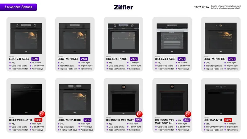 Духовые шкафы Ziffler техника со склада широкий ассортимент