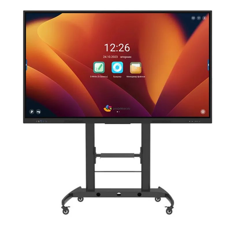 Интерактивная доска сенсорная панель 55 до 100 ANDROID 4K 8+128gb ssd