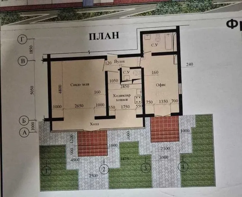 Сдаем нежилое помещение возле базара Юнусабад 800$ (ММ) 9
