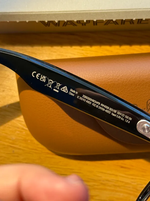 Ray Ban Meta 1 Gen Wayfarer — фото 5