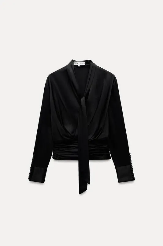 Роскошная блузка zara оригинал — фото 1
