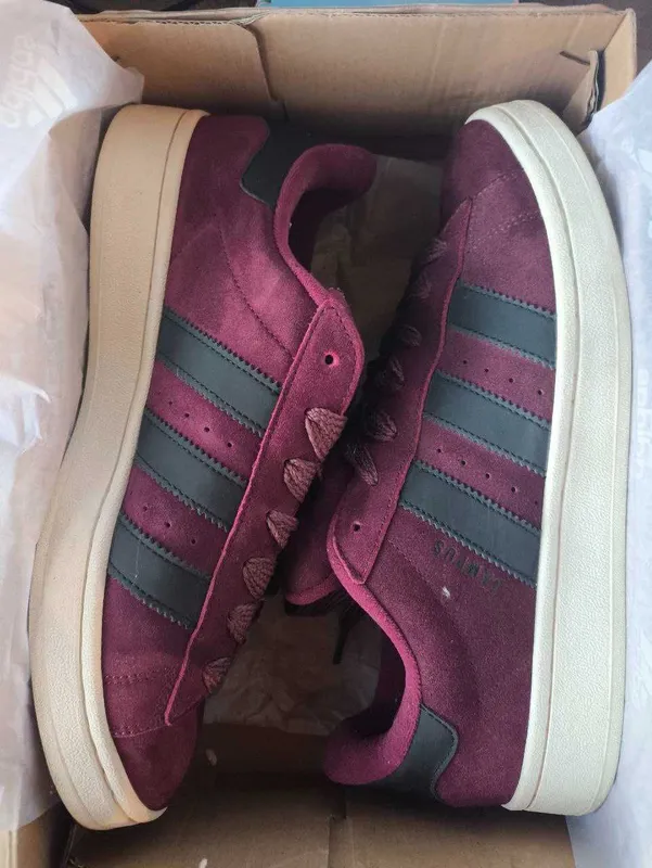 Adidas Campus Collegiate бордового цвета