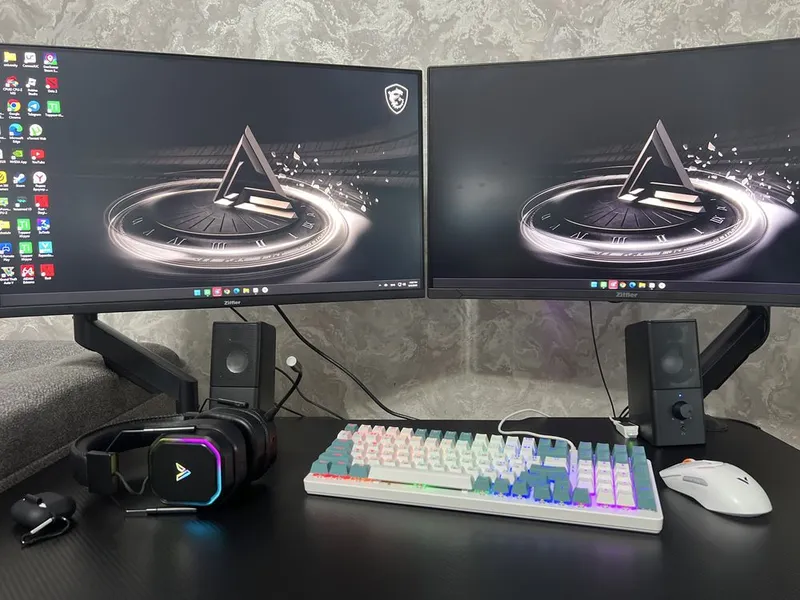 Gaming PC Full complet stol stul mishka klaviyatura tarroy set up 2