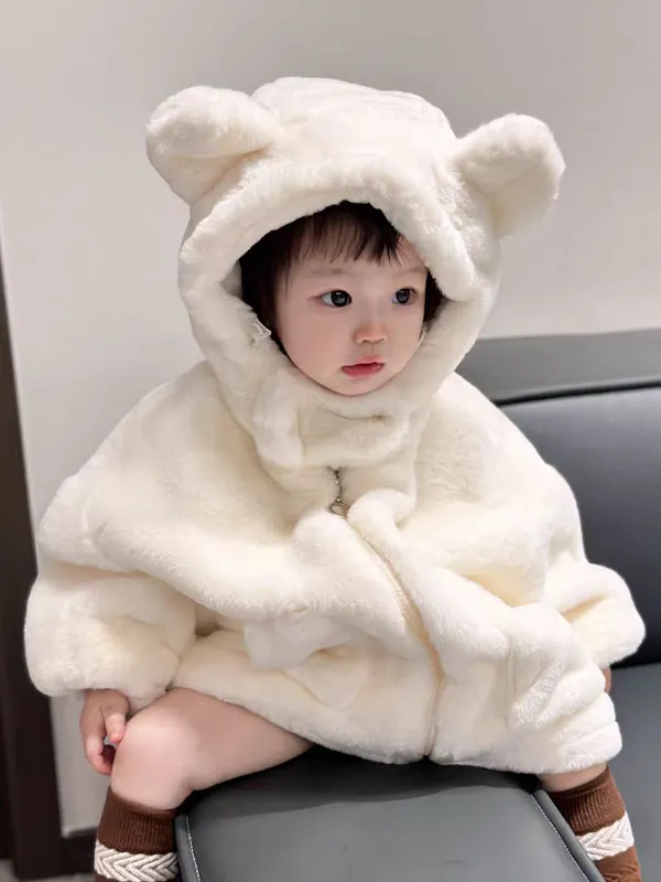 Мягкое меховое пальто Pinterest для девочек 5