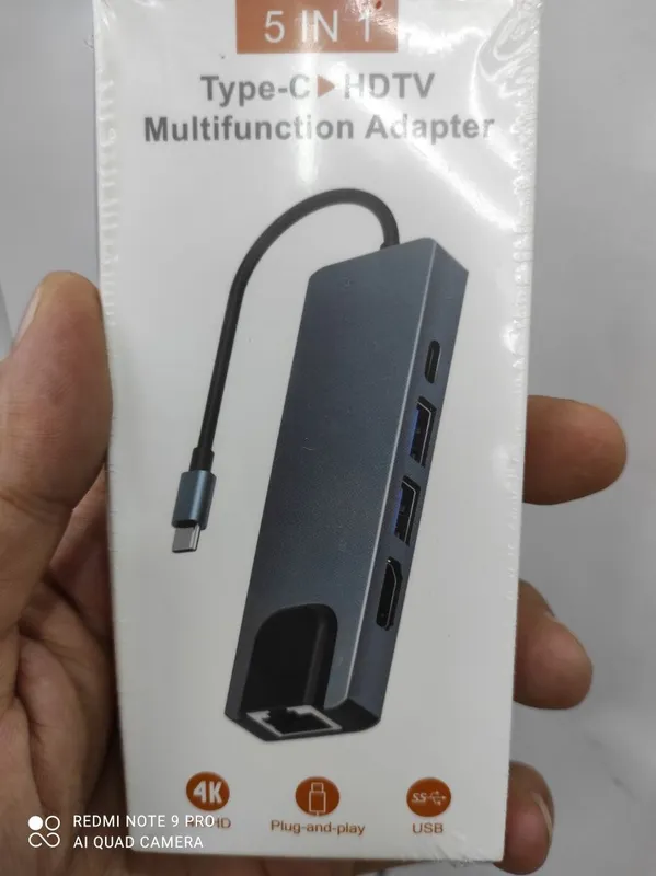 Переходник, Type c hdmi , usb ,lan , pd ( 5 in 1 ) !Macbook,samsung s — фото 2