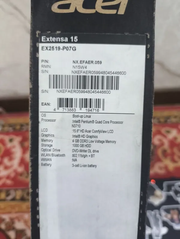 Acer Extensa 15 Noutbuk arzon noutbuk kamyuter 4 Acer Extensa 15 Noutbuk arzon noutbuk kamyuter 4
