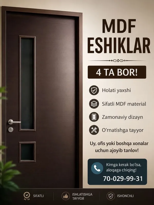 MDF eshiklar sotiladi MDF eshiklar sotiladi