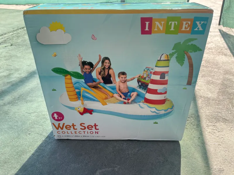 Новый детский игровой центр Intex Wet Set с горкой 1