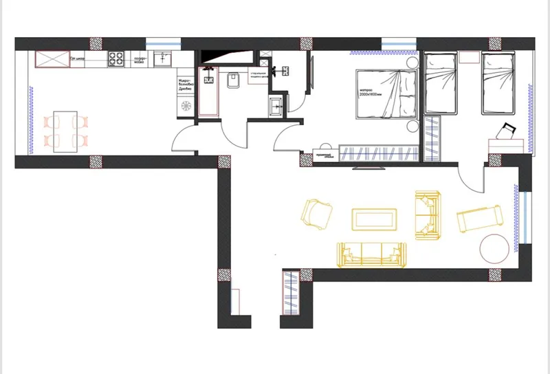 3-комнатная квартира, 95 м2, Юнусабад 9
