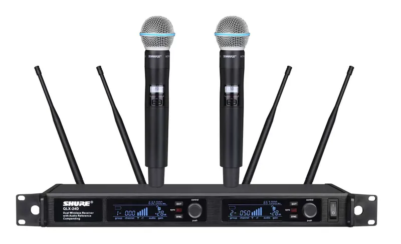 Mikrofon distansionniy dvoynoy SHURE QLX24D
