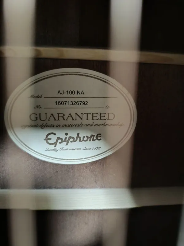 Epiphone Aj-100 Na Акустика — фото 2