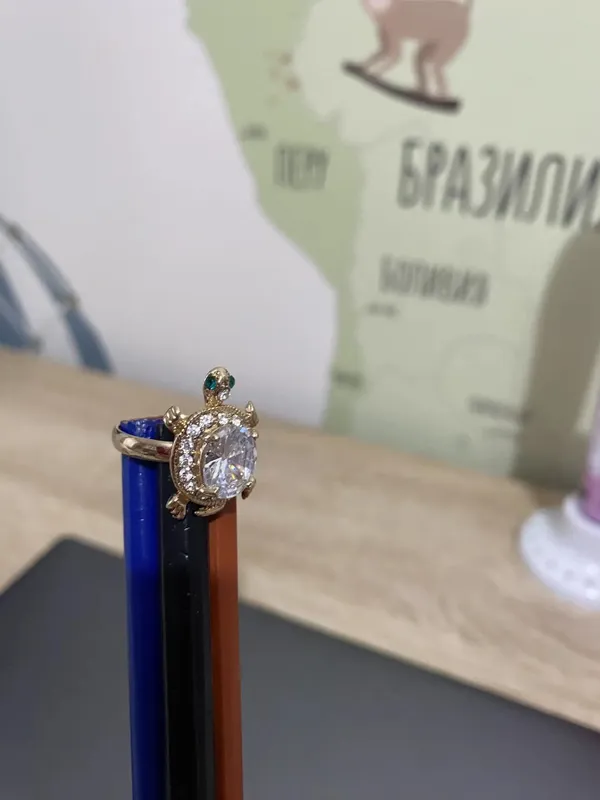 2 кольца Черепашка, 17 размер. 6 2 кольца Черепашка, 17 размер. 6