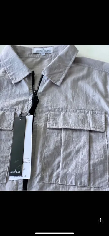 Мужская ветровка-рубашка Stone Island — фото 4