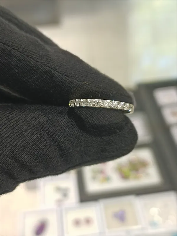 Sariq tilla 585 proʻba Brilliant,Lab diamond 2