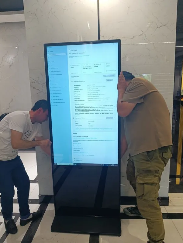 Интерактивный инфо-киоск info-kiosk вертикальный, экран 55 Windows — фото 3