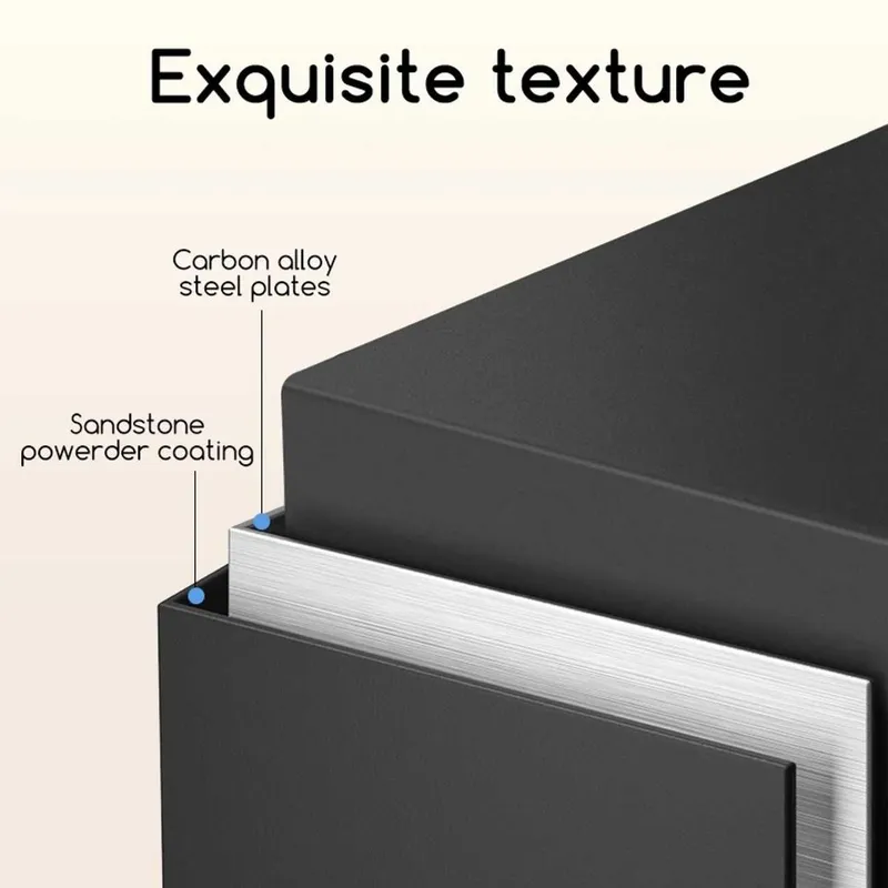 Deli ET530 seyf, elektron kodli qulf va kalit, 250x350x250, 9,7 kg 4 Deli ET530 seyf, elektron kodli qulf va kalit, 250x350x250, 9,7 kg 4