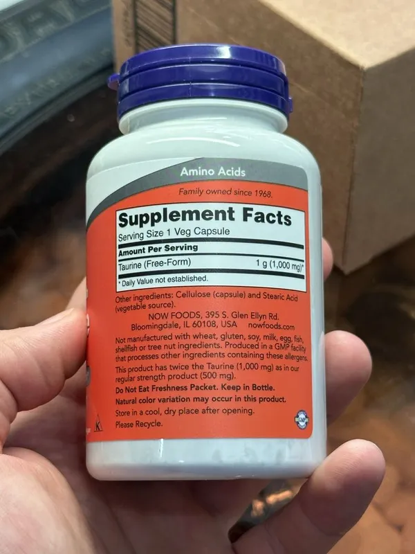 Now Taurine 1000 mg 100 kapsula 2 Now Taurine 1000 mg 100 kapsula 2