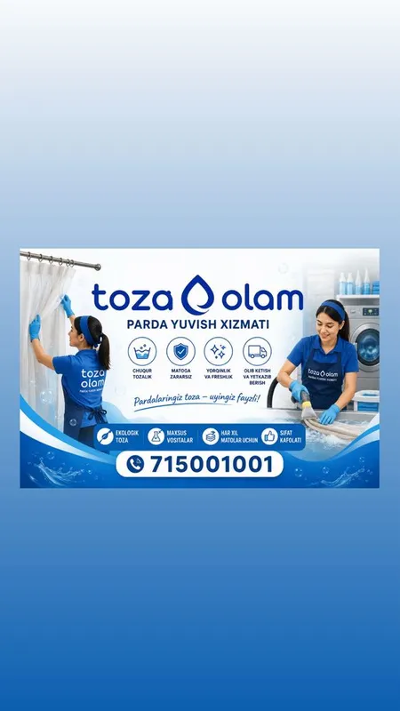 Gilam yuvish TOZA OLAM