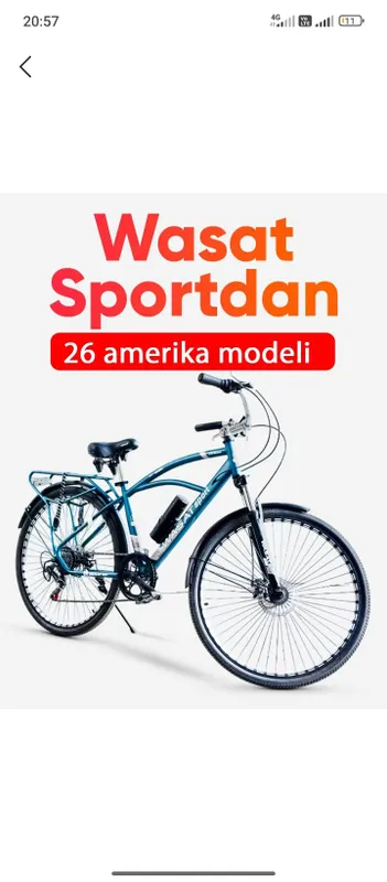 Velosiped sotiladi va arendaga beriladi 1 Velosiped sotiladi va arendaga beriladi 1
