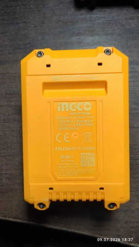 Продаю Аккумулятор INGCO 4.0 ah 20V 2 Продаю Аккумулятор INGCO 4.0 ah 20V 2