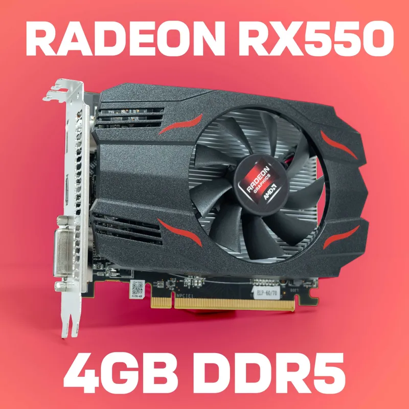 Продаётся видео карта AMD RADEON RX550 4GB — фото 1