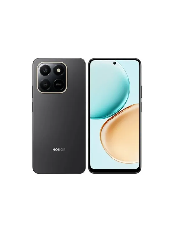 Смартфон HONOR X7d, 2 SIM, NFC, 8GB+256GB, камера 108 Мп, аккумулятор 6500 мАч, черный