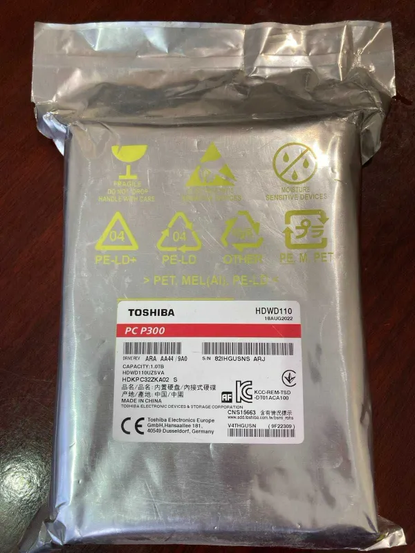 HDD Toshiba 1Tb yangi original