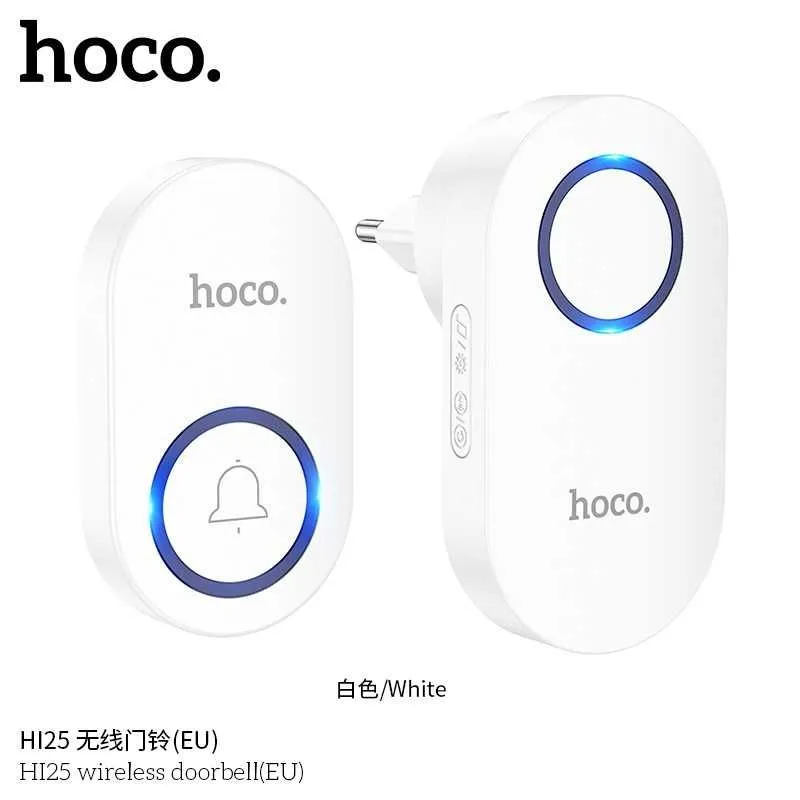 Hoco HI25 Беспроводной дверной звонок Wireless doorbell (евростандарт) — фото 1