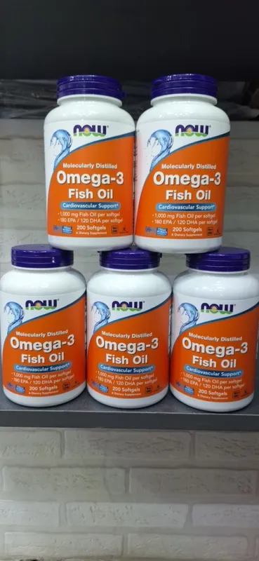 NOW Omega-3 200 Softgels – Original, Yangi NOW Omega-3 200 Softgels – Original, Yangi