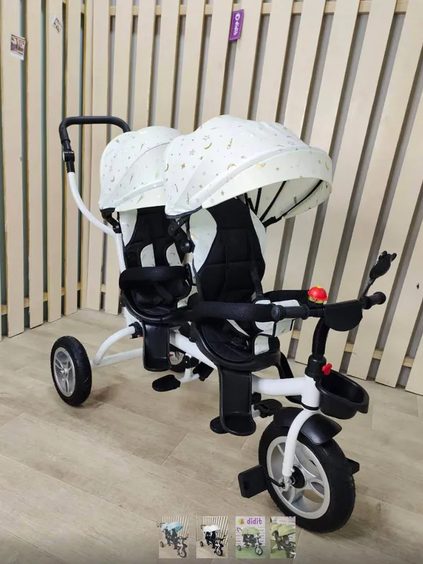 Velo aravachalar egizaklar uchun ВЕЛОКОЛЯСКА — фото 1