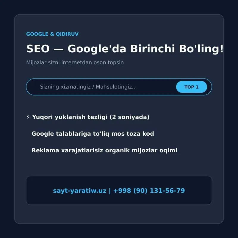 Sayt yaratish xizmati | Biznes uchun zamonaviy vebsaytlar 4